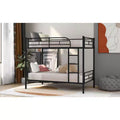 Lit superposé avec échelle et barrière de sécurité, lits mezzanine en métal pour enfants, filles, garçons, montage facile, gain de place.