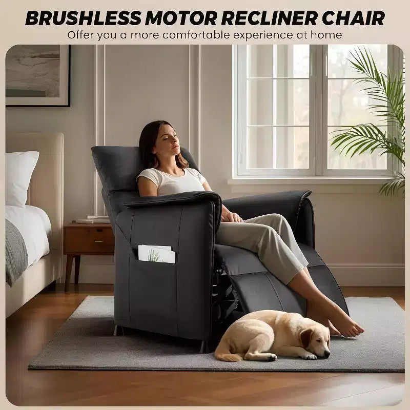 Fauteuil inclinable électrique avec massage et chauffage, Canapé inclinable individuel réglable, Fauteuil de cinéma maison