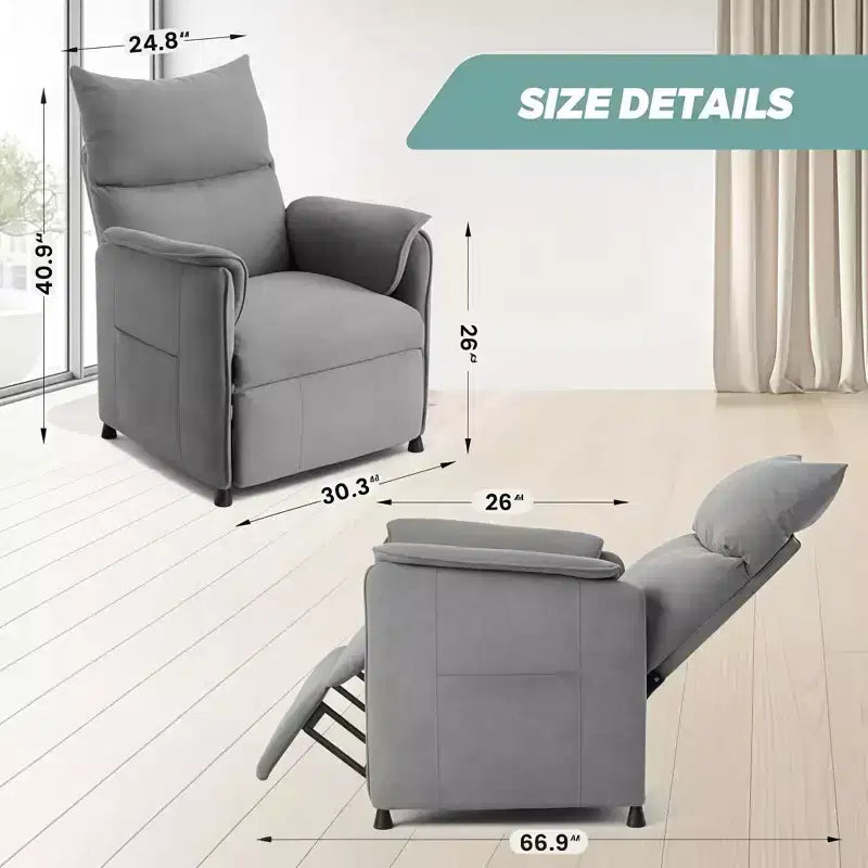 Fauteuil inclinable électrique avec massage et chauffage, Canapé inclinable individuel réglable, Fauteuil de cinéma maison