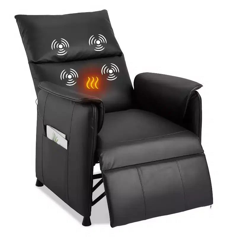 GustoWave Power Recliner Chair with Massage and Heat, Adjustable Single Recliners Sofa, Home Theater Seating Armchair