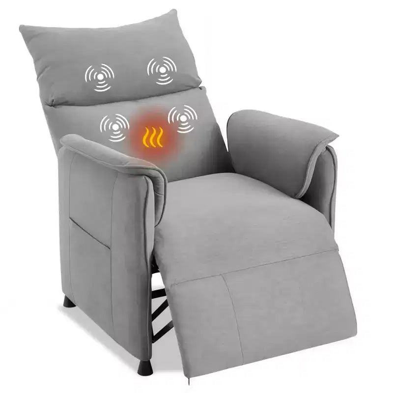 Fauteuil inclinable électrique avec massage et chauffage, Canapé inclinable individuel réglable, Fauteuil de cinéma maison