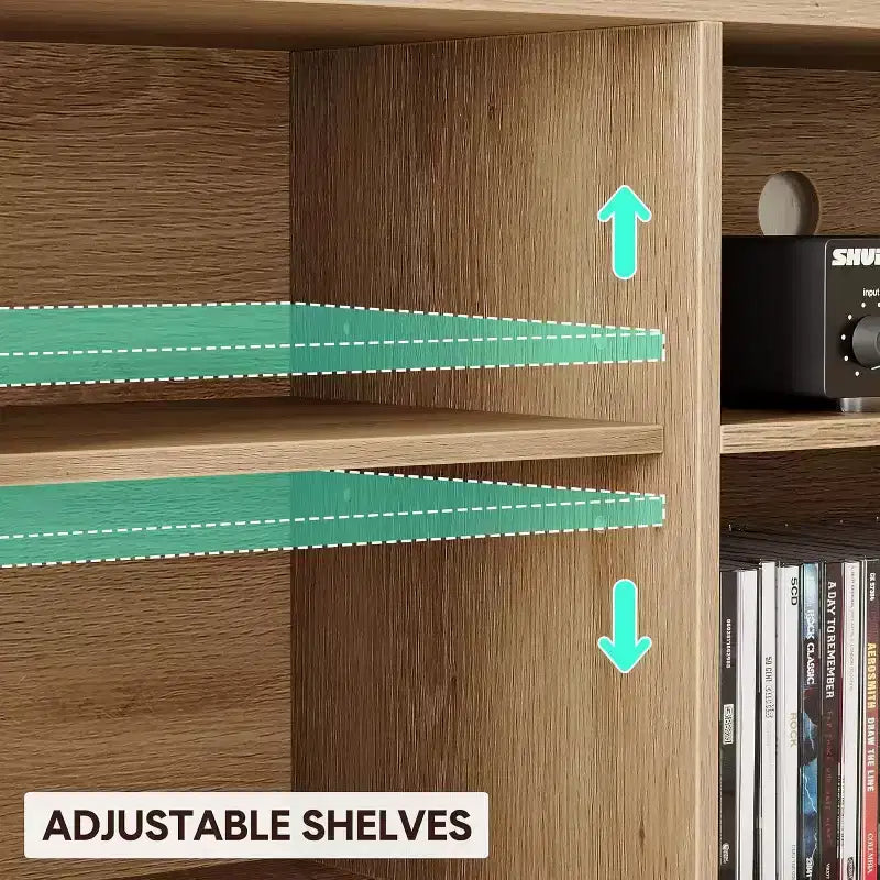 Meuble TV en rotin, meuble TV style bohème avec 2 niveaux de rangement, meuble TV et console média en bois pour salon