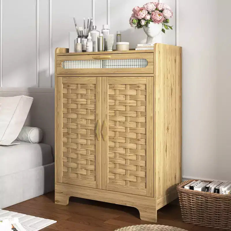 Meuble bas de bar à café, Armoire de rangement avec tiroir et étagère réglable, Meuble d'appoint pour cuisine, salle à manger, salle de bain, entrée