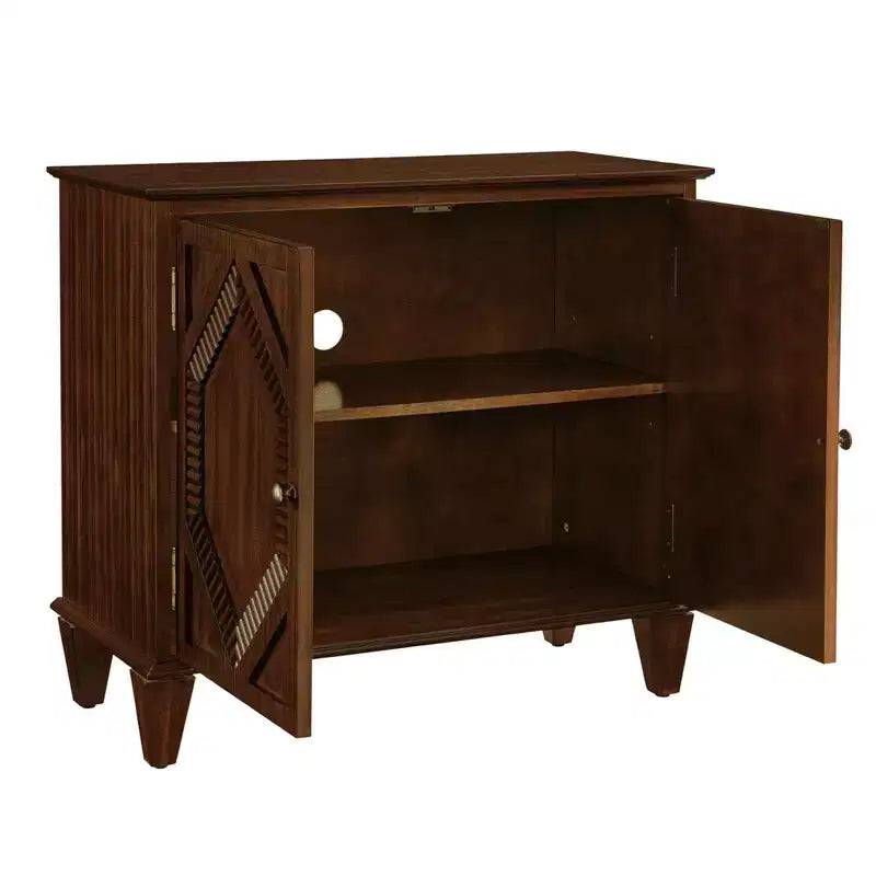 Armoire de rangement rétro de 85,3 cm, armoire d'entrée à 2 portes, armoire décorative pour salon, couloir, entrée