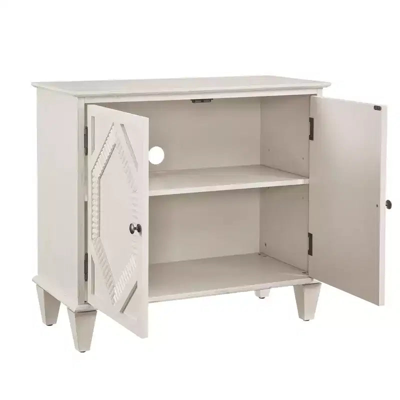 Armoire de rangement rétro de 85,3 cm, armoire d'entrée à 2 portes, armoire décorative pour salon, couloir, entrée
