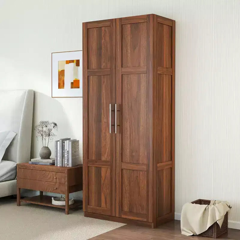 Armoire haute moderne, Meuble de rangement autoportant avec 2 portes et 4 étagères, Meuble de rangement pour salon, salle à manger, cuisine