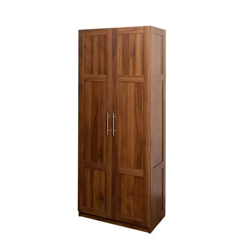 Armoire haute moderne, Meuble de rangement autoportant avec 2 portes et 4 étagères, Meuble de rangement pour salon, salle à manger, cuisine