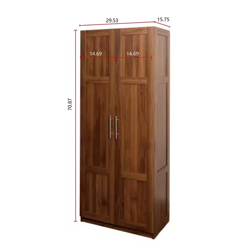 Armoire haute moderne, Meuble de rangement autoportant avec 2 portes et 4 étagères, Meuble de rangement pour salon, salle à manger, cuisine