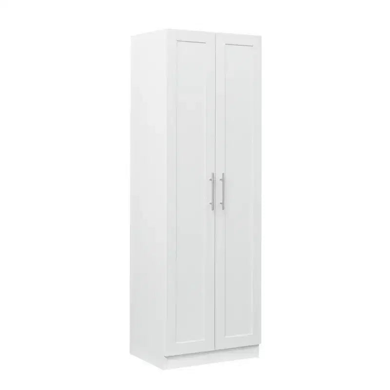 Armoire haute moderne, Meuble de rangement autoportant avec 2 portes et 4 étagères, Meuble de rangement pour salon, salle à manger, cuisine