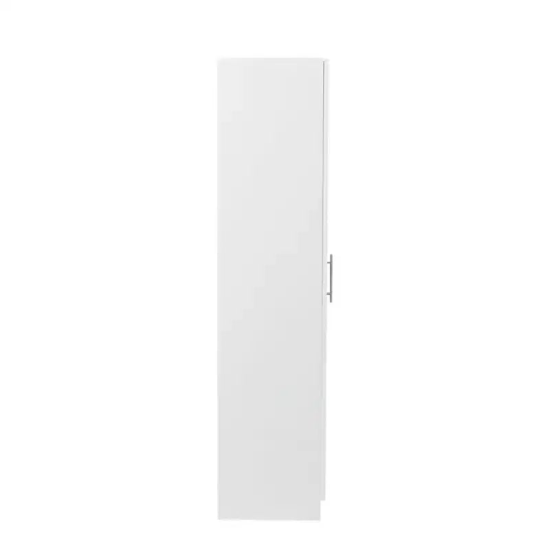 Armoire haute moderne, Meuble de rangement autoportant avec 2 portes et 4 étagères, Meuble de rangement pour salon, salle à manger, cuisine