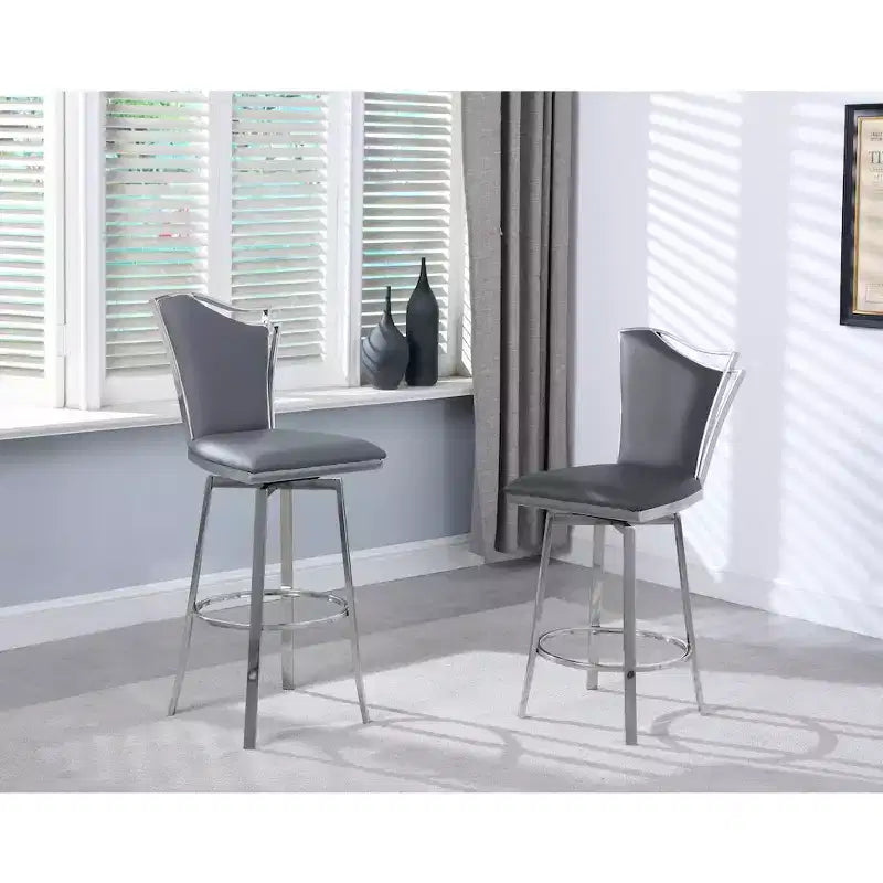 Design de tabouret de comptoir pivotant contemporain – Dossier