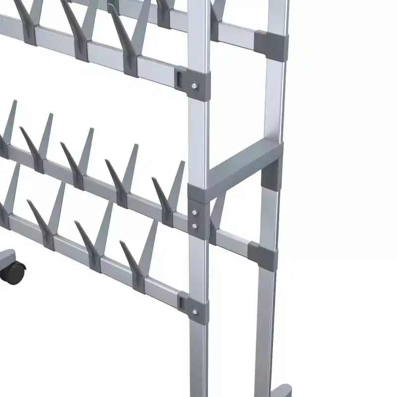 Meuble à chaussures à roulettes Argent 26x10,6x39,4