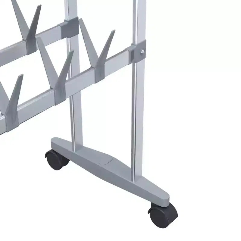 Meuble à chaussures à roulettes Argent 26x10,6x39,4