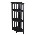 4 Shelf Corner Folding Bookcase - Flora Home